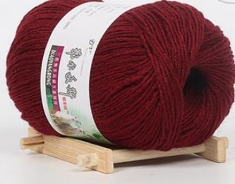 Title 19, Hand-knitted baby wool scarf, pure cashmere thr...