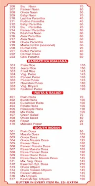 Kashish Restaurant & Caterers menu 8