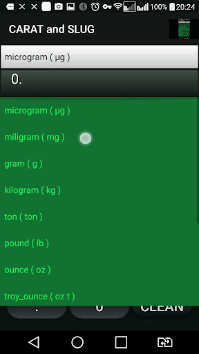 Slug and Carat sl - ct Convertor