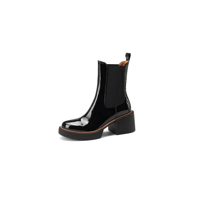 Nouvelles Bottes Femme en Cuir Souple Tendance, Confortables et Élégantes. Parfaites pour un style décontracté ou plus habillé.