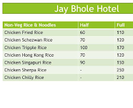 Jai Bhole Hotel menu 2