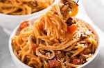 Instant Pot Spaghetti was pinched from <a href="http://thesaltymarshmallow.com/instant-pot-spaghetti/" target="_blank">thesaltymarshmallow.com.</a>