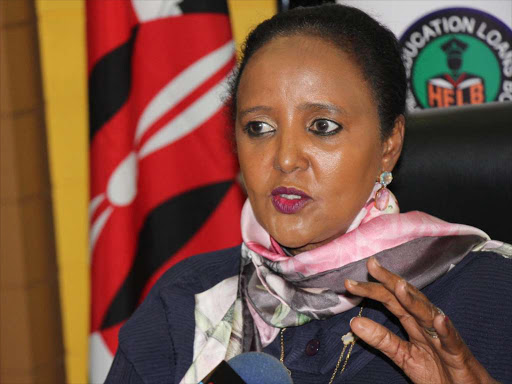 Education CS Amina Mohamed. She launched the Form One selection on Monday, December 3, 2018. /FILE