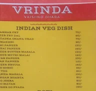 Vrinda Vaishno Dhaba menu 1