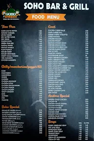 Soho Bar & Grill menu 4