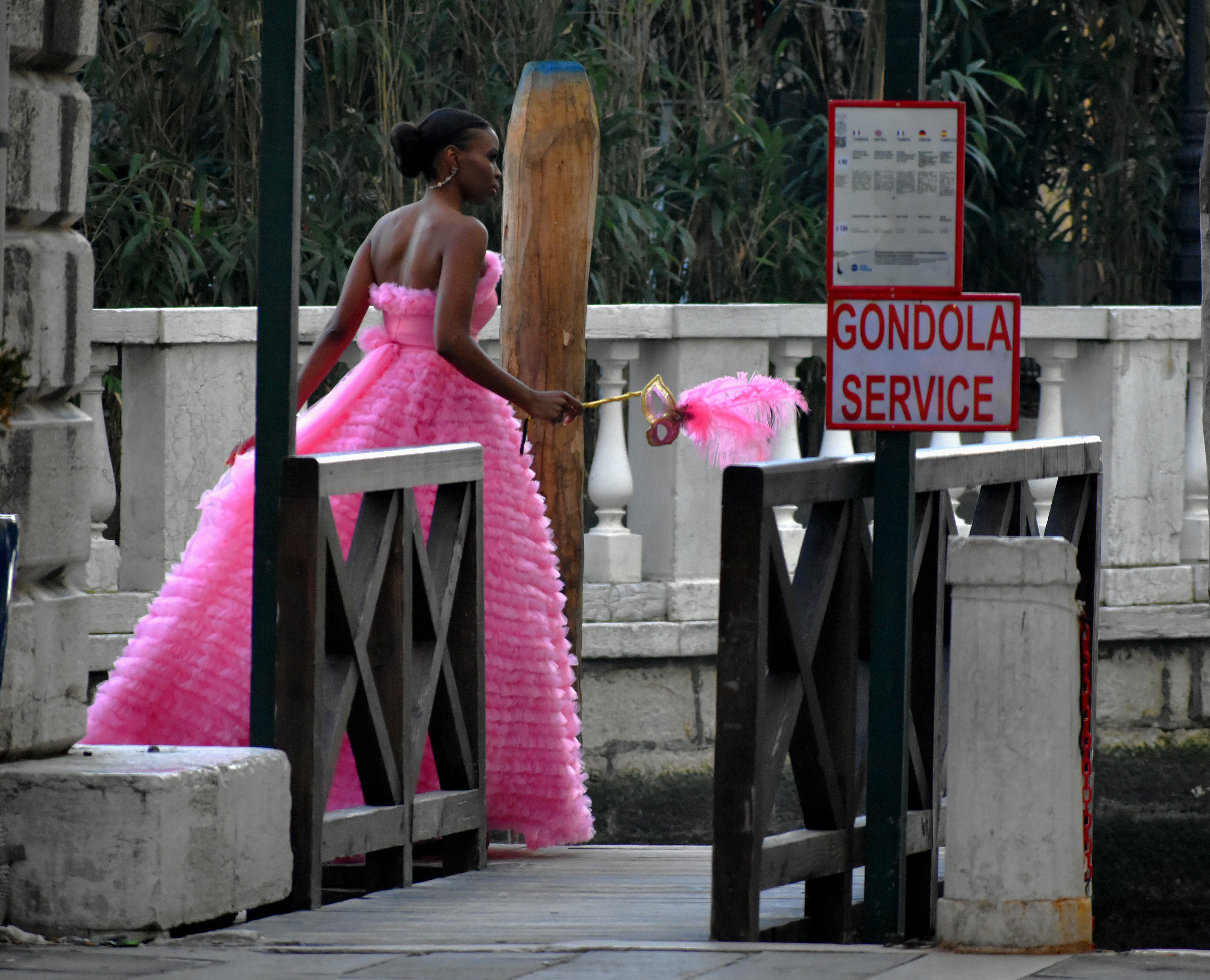 la signora con la mascherina rosa di renzo brazzolotto