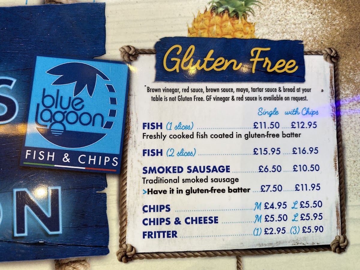 Gluten-Free at Blue Lagoon Fish & Chips