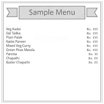 Mysore Nandhini Andhra Style Family Restaurant menu 