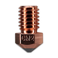 Micro Swiss CM2 Copper Hardened Steel V6 Nozzle - 0.80mm