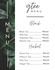 Gtee Herbal Teas menu 1