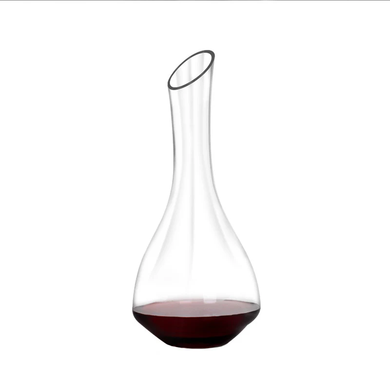Elegante Decantador de Vino Prismático de Cristal, Lujo Doméstico para Vinos Tintos y Licores, Diseño Divisor para una Experiencia Superior.