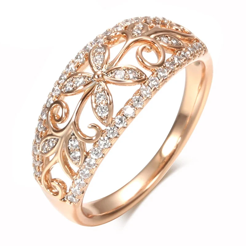 Mode Armband Ring Kristal Echt Goud Koper Plating Dames Sieraden Elegant Cadeau Uniek Design Schitterende Uitstraling