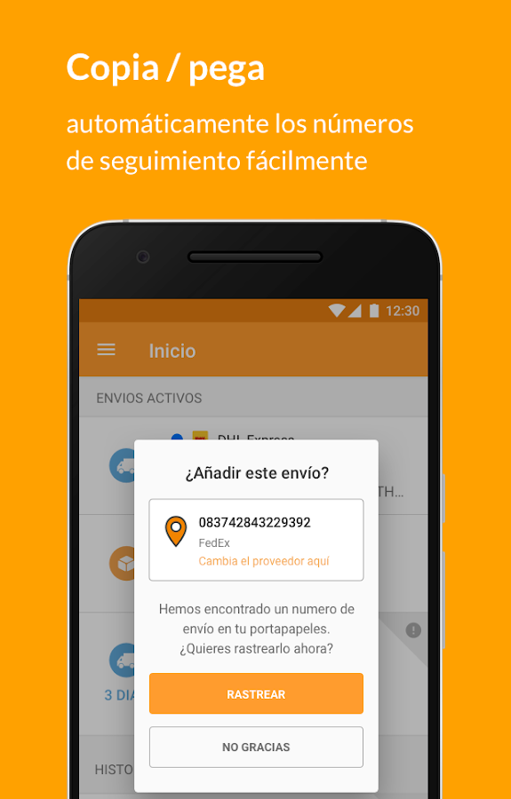   AfterShip Rastreo de Envíos: captura de pantalla 