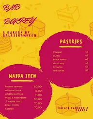 Bnb Cake Shop menu 2