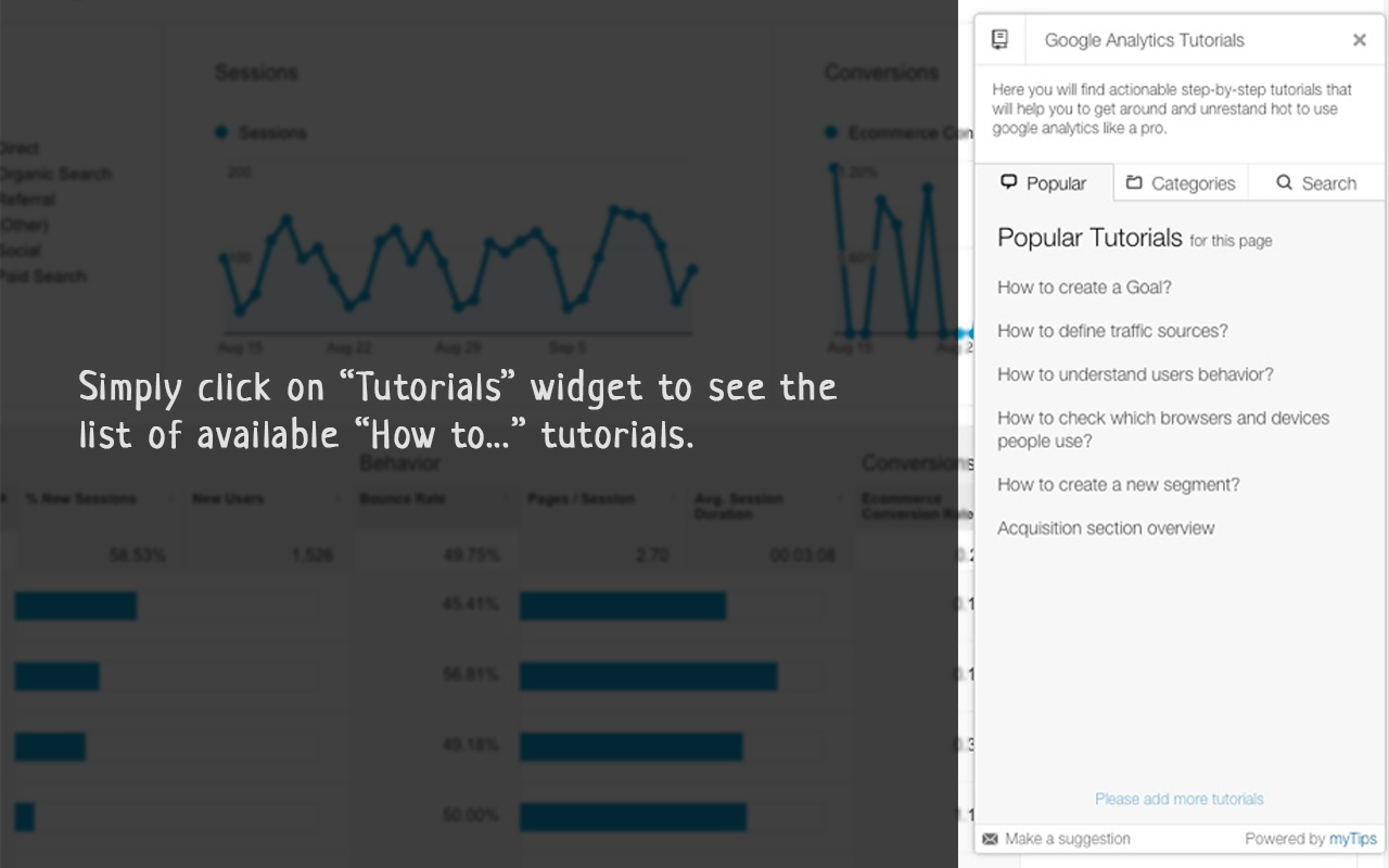 Interactive Tutorials for Google Analytics Preview image 5