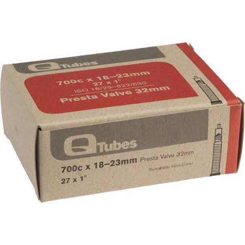 Q-Tubes 700c x 18-23mm 32mm Presta Valve Tube 100g