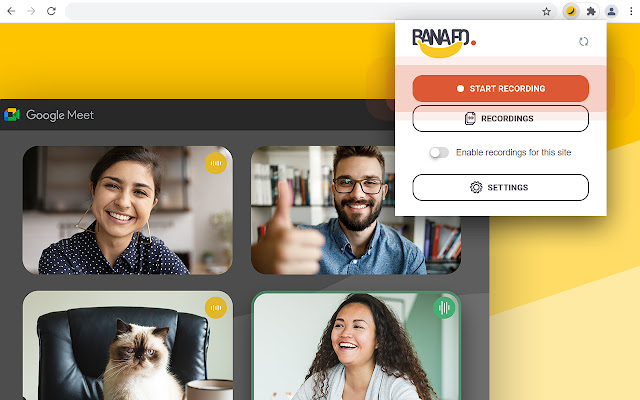 Banafo | Transcribe & Record Meetings chrome extension