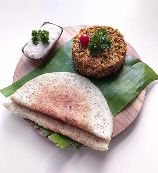 Vegan Tofu Bhurji With Multigrain Dosa