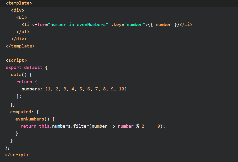 Filter Array Vue 3