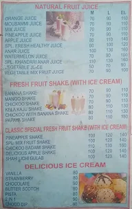 Shakes Haveli menu 1