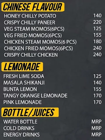 Chaiops menu 