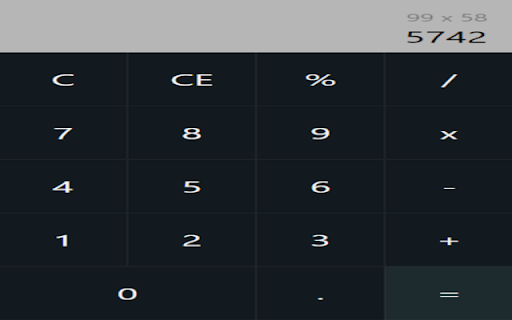 Simple Calculator (+ / X -)