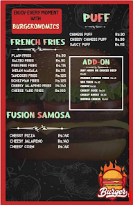 Burgeronomics menu 4