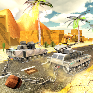 Chained Tanks Crash Racing 3D Robot Transformation  Icon