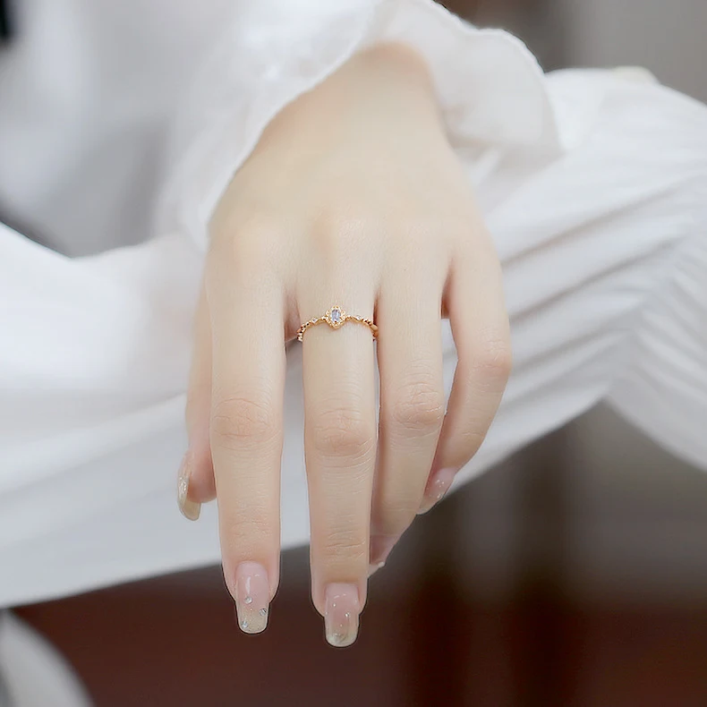 Title 2, Japanse aquamarijn ring voor meisjes
