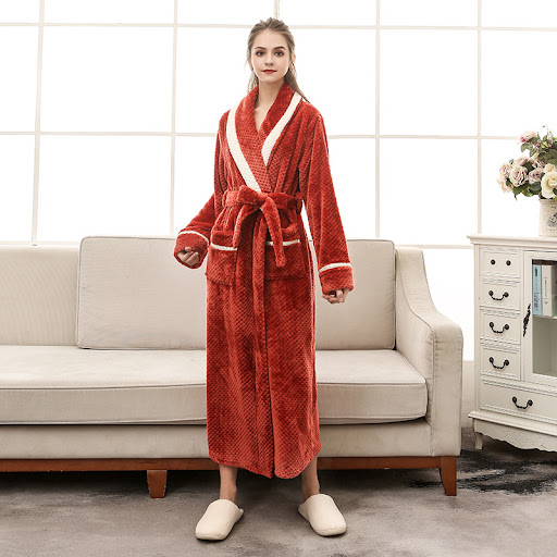 Title 1, Womens Pajamas Couple Gown Bathrobe Winter Rob...
