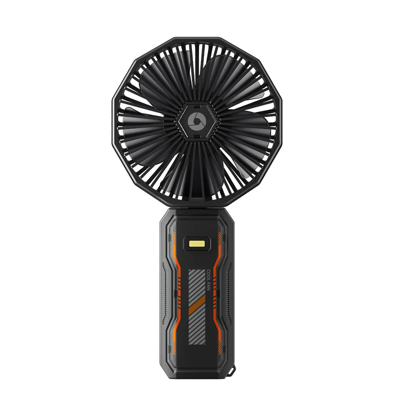 Draagbare handventilator voor buiten, oplaadbaar, stil, lichtgewicht, ideaal voor reizen en dagelijks gebruik, met meerdere snelheden.