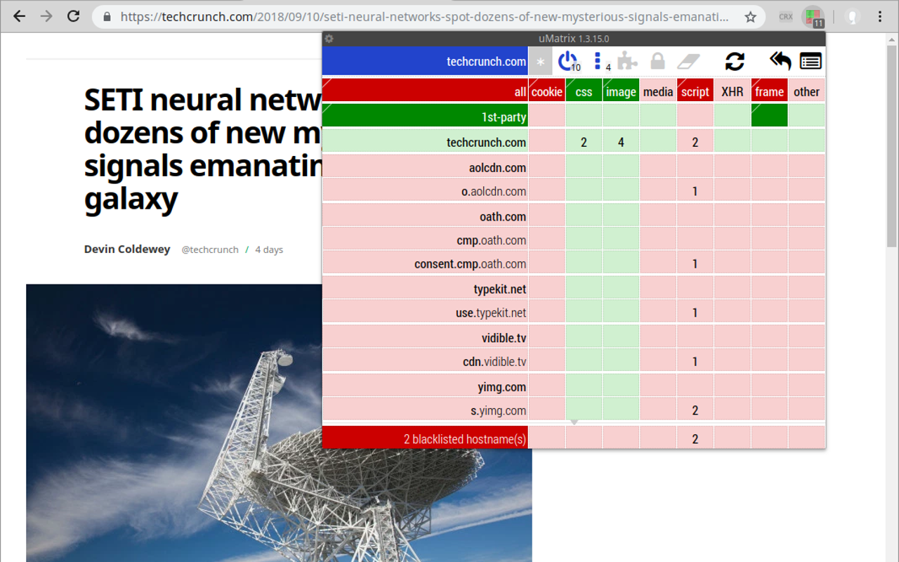 uMatrix development build Preview image 0