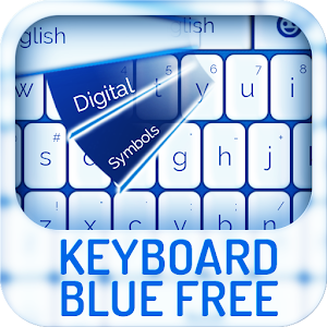 Keyboard Blue Free  Icon