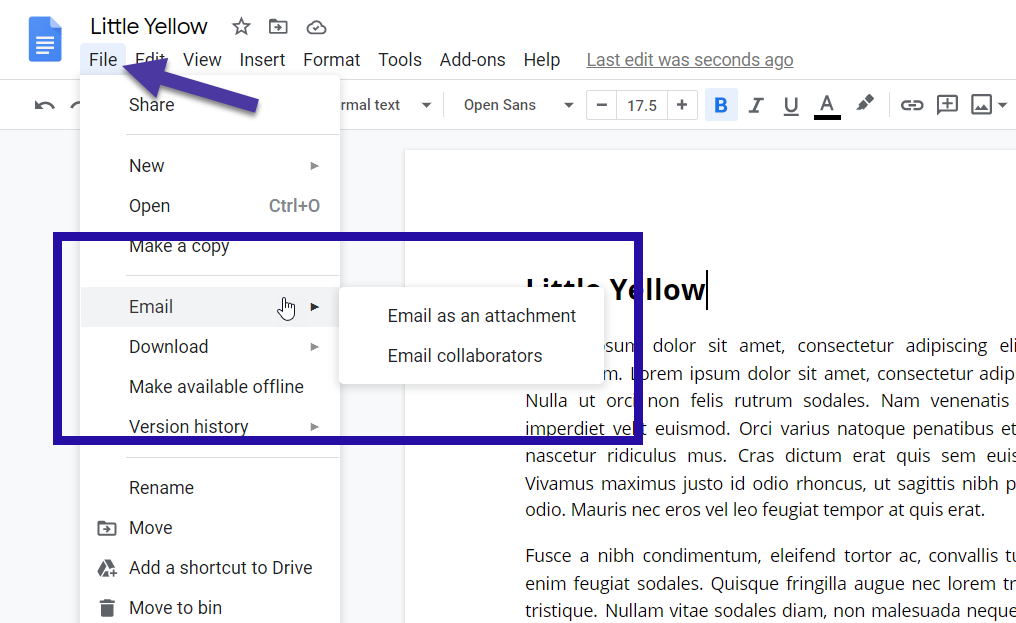 Share a Google Doc with a Non-Google User