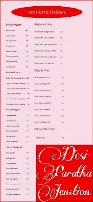 Desi Paratha Junction menu 1