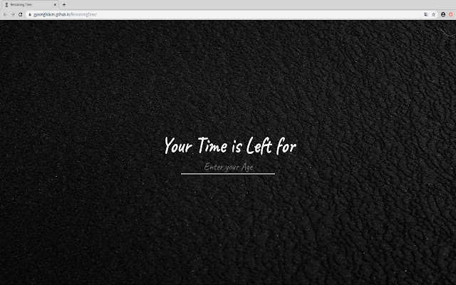 Remaining time chrome extension