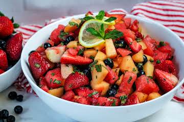 Summer Fruit Salad With Mint & Limoncello