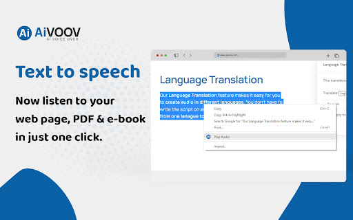 AiVOOV - Text to Speech Solution