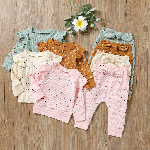 Title 5, Dames floral fly cuff pullover pak. Comfortabel...