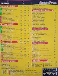 Mexican Pizza menu 2