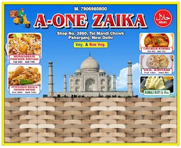 A one zaika menu 