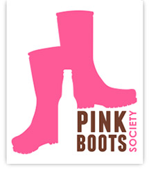 Logo of Rock Bottom La Jolla Pink Boots SD Beer Week Collab Red IPA