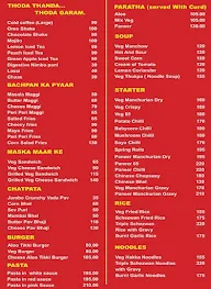 Chattar Pattar Cafe menu 1