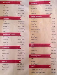 Kallayi Hotel menu 4