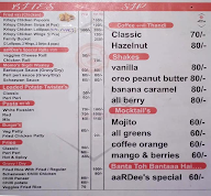 Aardee's Fusion Bites menu 1