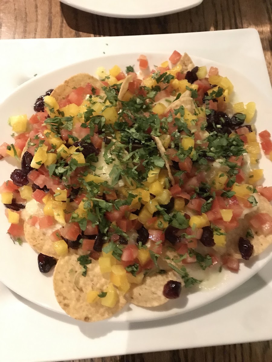 Brie and dried cranberry nachos. They were delicious!