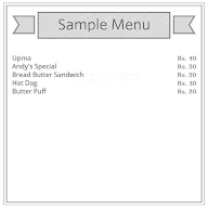 Andy's Cafe menu 1