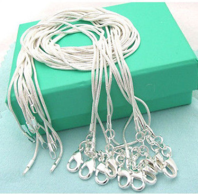 S925 Silver Snake Bone Chain Single Chain Classic Pendant with Chain Accessories