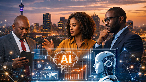 Africa’s CEOs are optimistic but slow to scale artificial intelligence. (Image created using GenAI via ChatGPT)