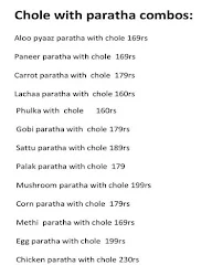 Paratha Kingdom menu 2